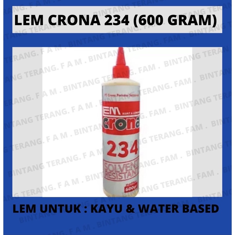 

Lem Crona 234 LEM KAYU CRONA 600gram