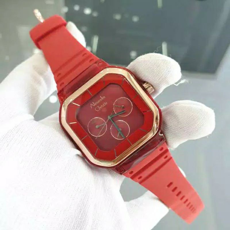 JAM WANITA ALEXANDRE CHRISTIE AC 2811 AC2811 RED ORIGINAL