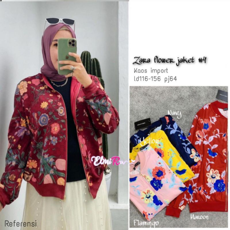 zara flower jaket
