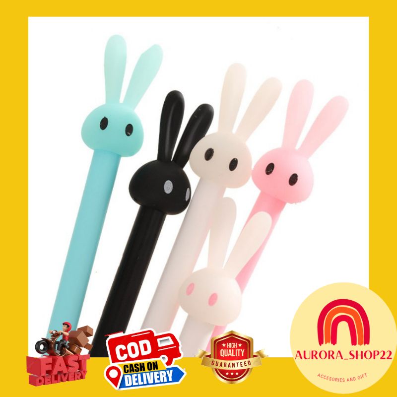 

[COD] Bulpen Gel Lucu Model Kepala Kelinci Pena Gel Bulpoin Gel Lucu Import