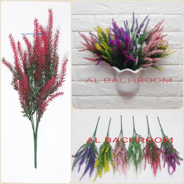 BUNGA LAVENDER POLOS B8162 BUNGA PLASTIK ARTIFICIAL DEKORASI RUMAH