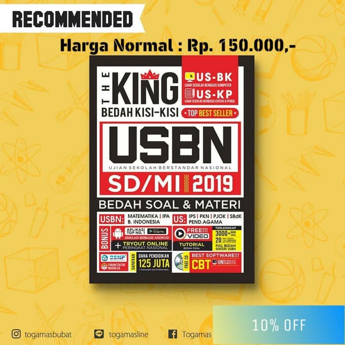 Buku USBN SD/MI 2019 THE KING