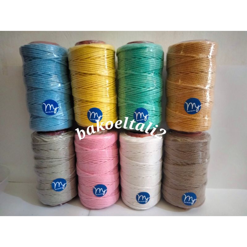 250GR/ 3MM TALI KATUN MACRAME WARNA