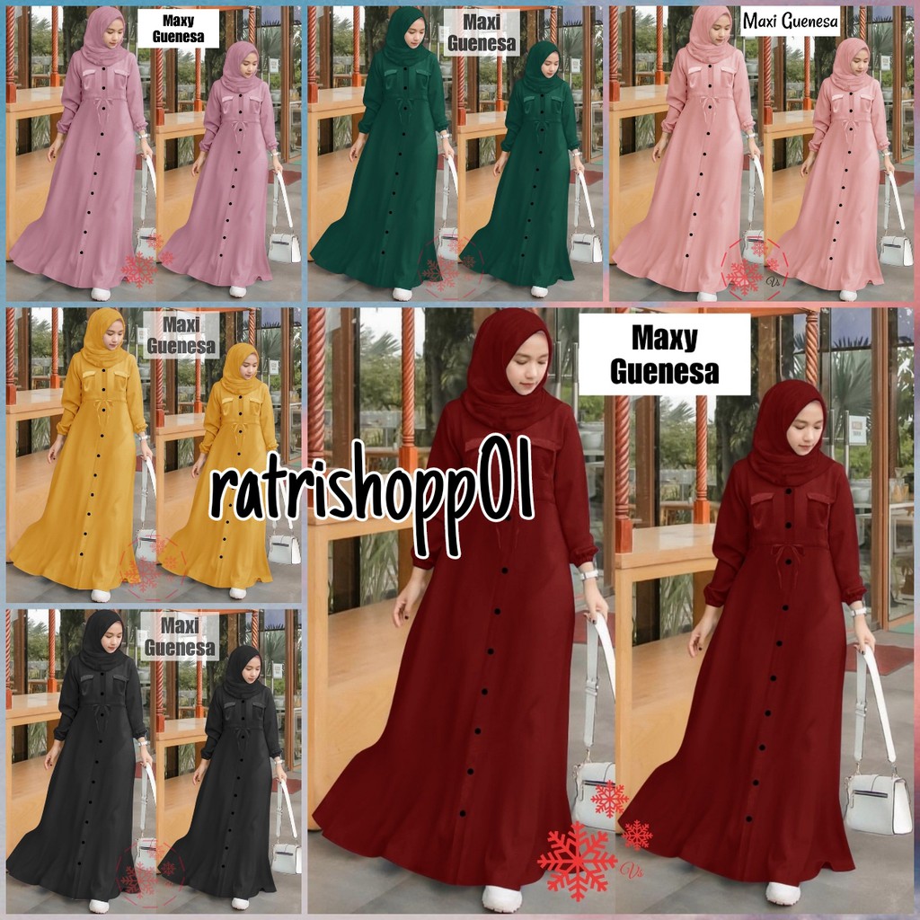 Baju Gamis St Guenesa - Jual Gamis Syari Maxi Dress Wanita ...