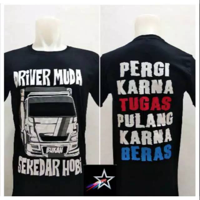  Kaos  Distro 3D Motif Truck Driver  Muda  T Shirt Distro 3D 