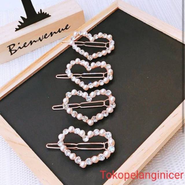 Jepit Rambut Korea PREMIUM Kekinian Hair Clip Love Aksesoris Rambut Mewah