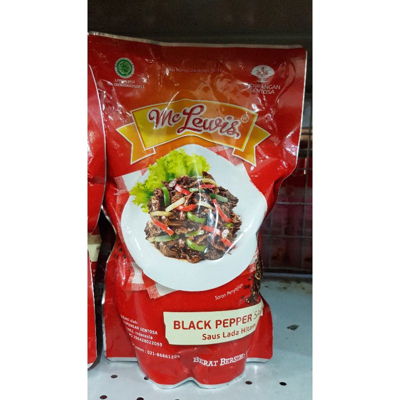 

MC LEWIS Black Pepper Sauce - Saus Lada Hitam 1KG