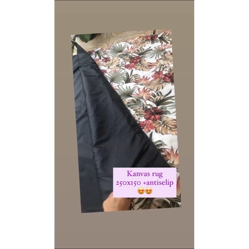 kanvas rug /karpet /tikar