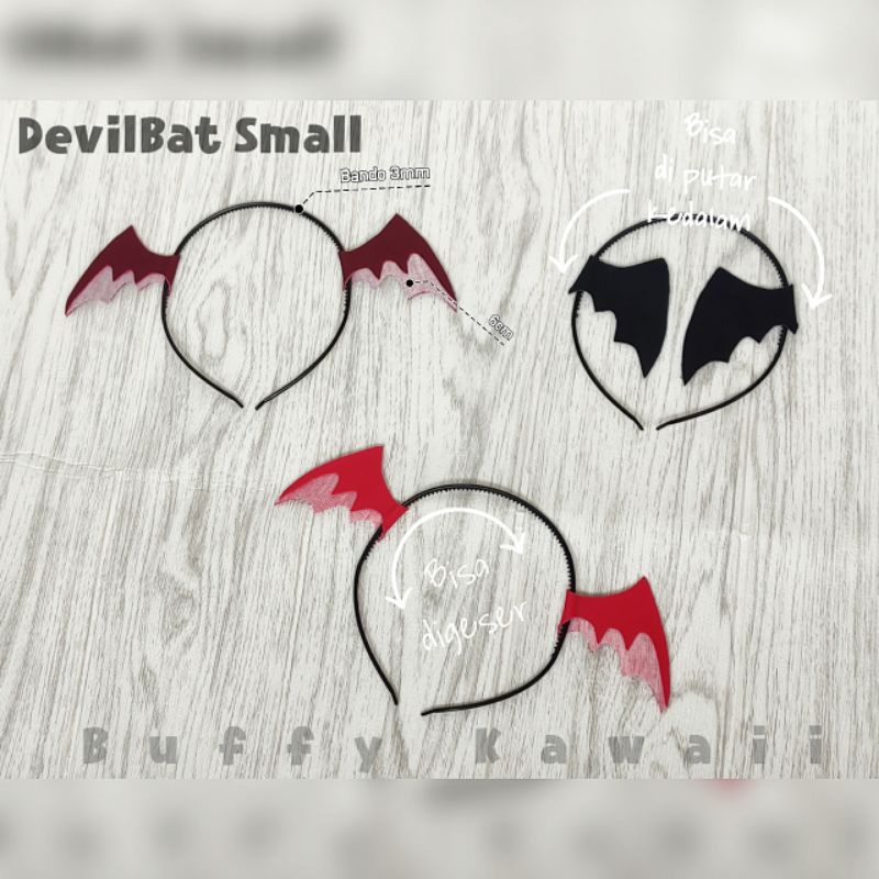 Bando devil bat sayap kelelawar party halloween fashion gothic harajuku lolita cosplay anime girl vampire