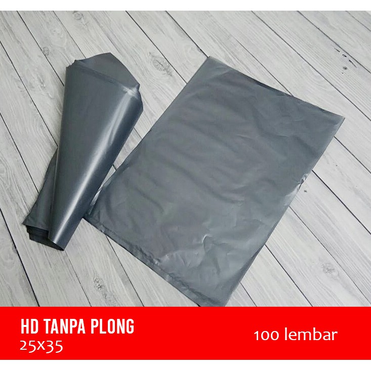 Plastik HD Tanpa Plong 25x35 cm Silver Packing Olshop Merek REA Untuk Bungkus Paket isi 100