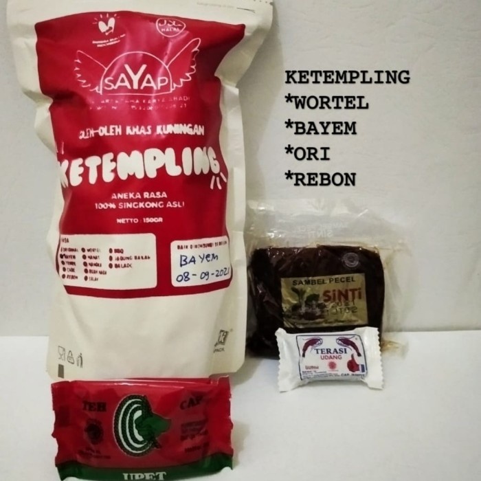 

PROMO Paket Hemat Sambel Sinti dan Ketempling singkong GRATIS TERASI