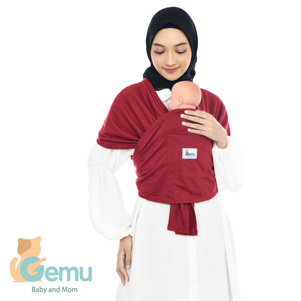 GemuBaby (JUMBO XXL) Gendongan Bayi M Shape 3in1 Baby Wrap Instant