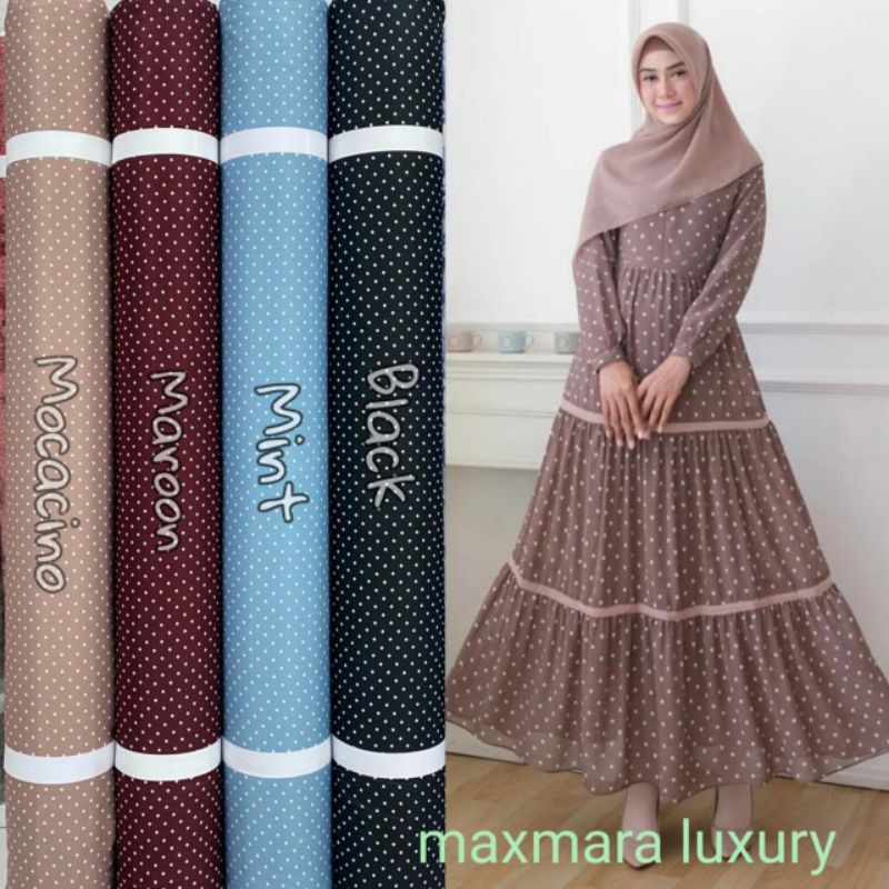 Kain Maxmara Polkadot atau onde harga per setengah meter