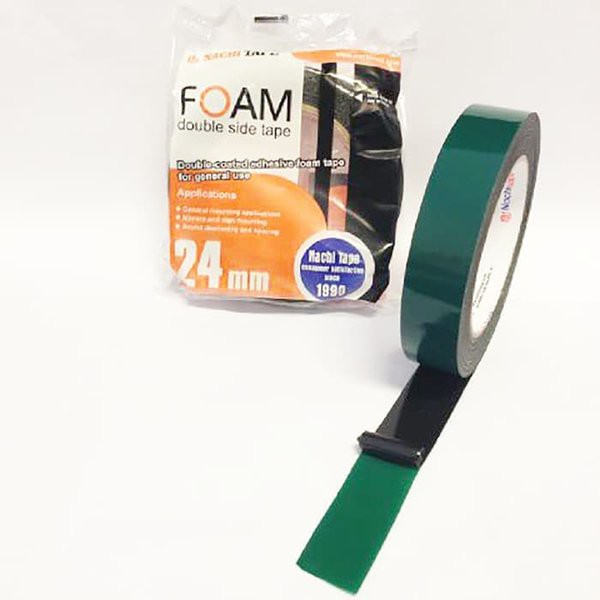 Double tape foam lebar (2,4cm) 24mmx5M isolasi bolak balik spon perekat lampu led strip lengket