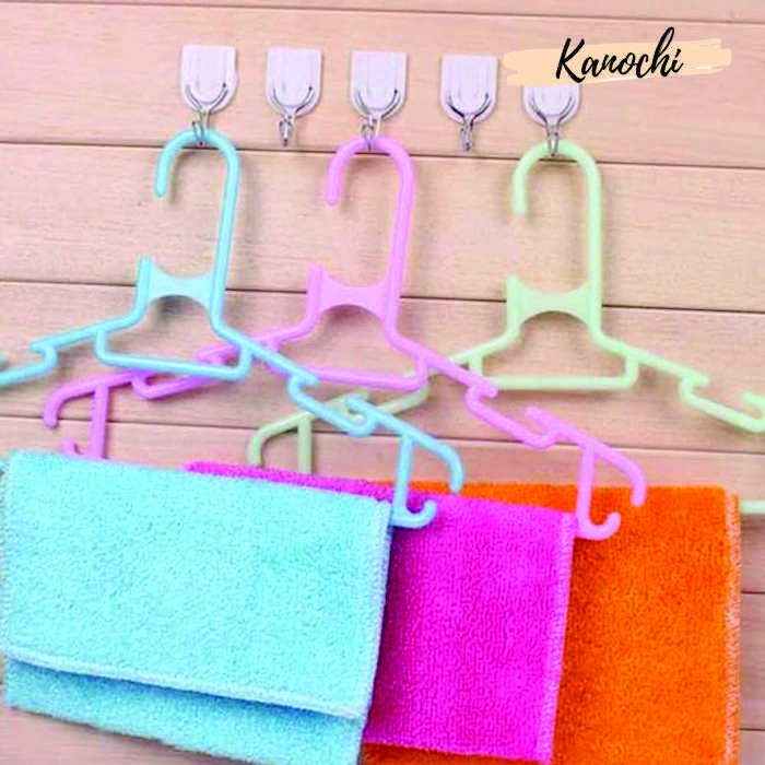 GANTUNGAN HOOK BAJU BARANG TEMPEL ISI 6 MULTIFUNGSI