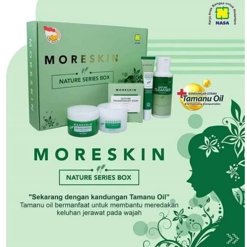 Moreskin Nature Paket | Paket Perawatan Wajah| Nature Original Nasa | Produk Nasa | Agen Nasa