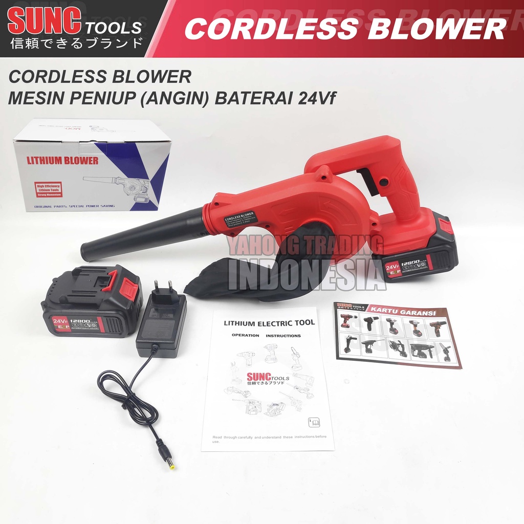 SUNC TOOLS Cordless Blower 24VF Mesin Peniup Angin Baterai