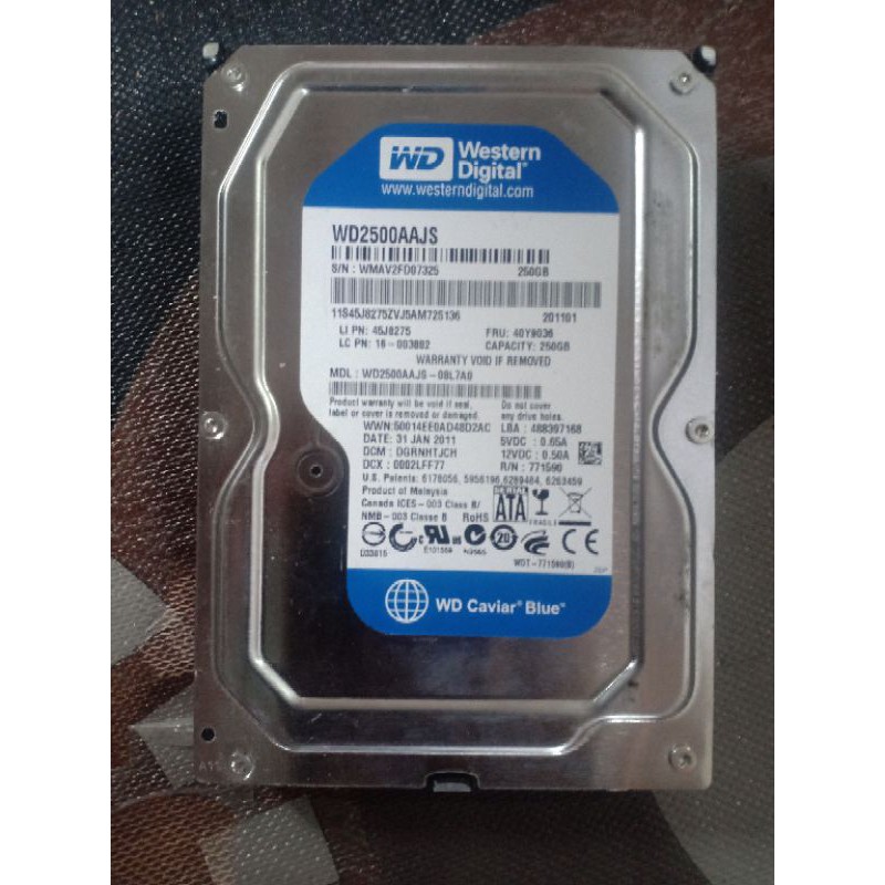 Hadisk 250 gb pc sata 3.5 inch