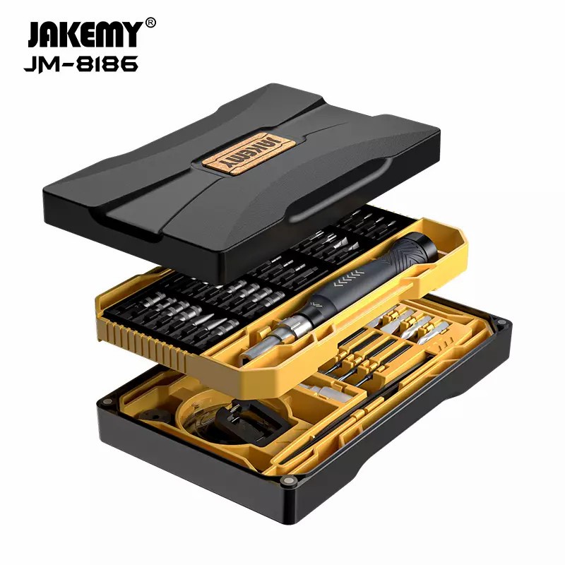 Jakemy JM-8186 A 83 in 1 Black Edition Obeng Set Camera Komputer PC