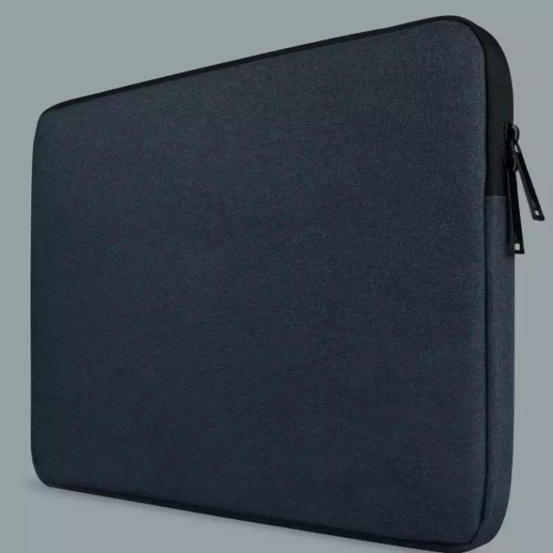 Tas Laptop Softcase Waterproof Nylon set pouch Quality 11 12inch navy