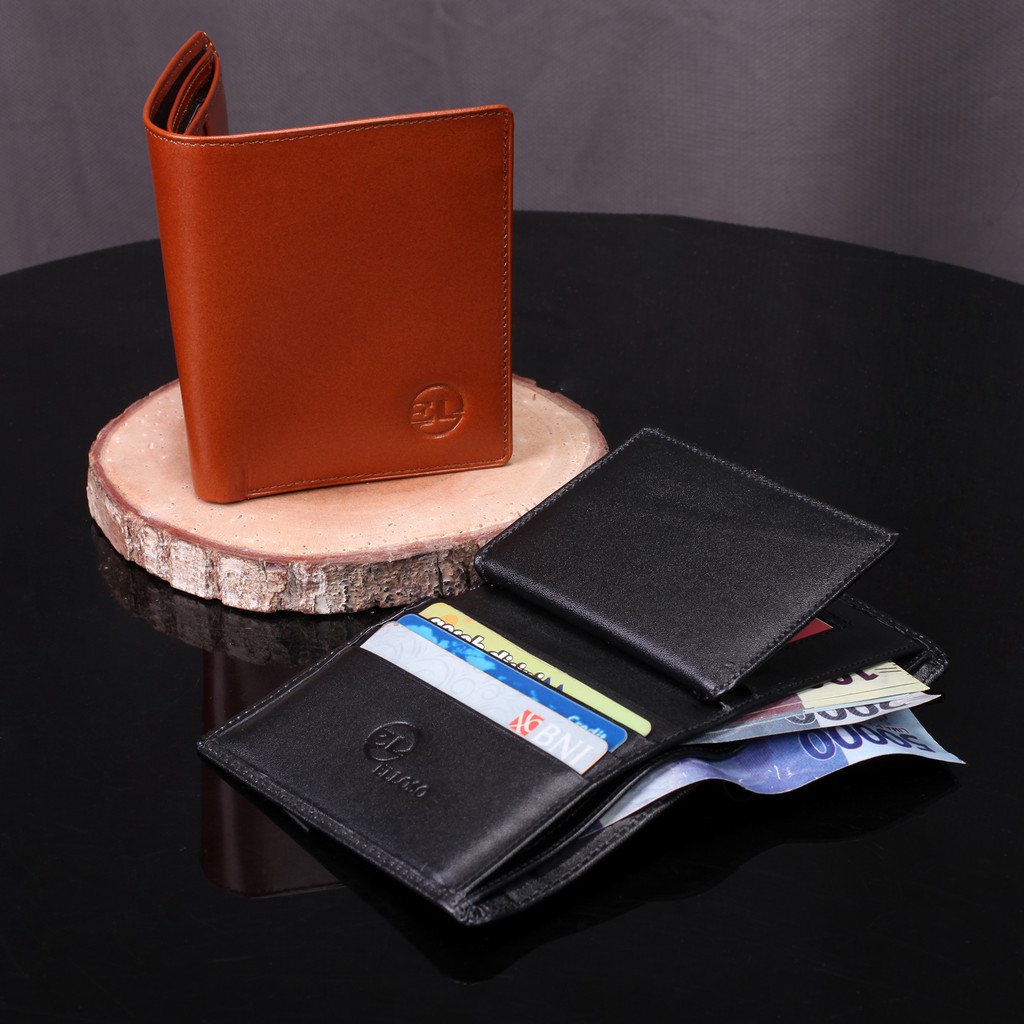 &quot;FUDO&quot; DOMPET LIPAT KULIT MINI 100% PREMIUM DOMPET LIPAT RESLETING BAHAN KULIT SAPI ASLI DE01