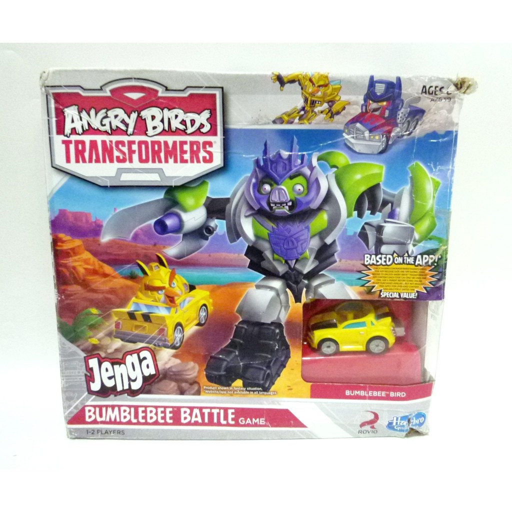 Angry Birds Transformers Bumblebee Battle Game Original Jenga Hasbro