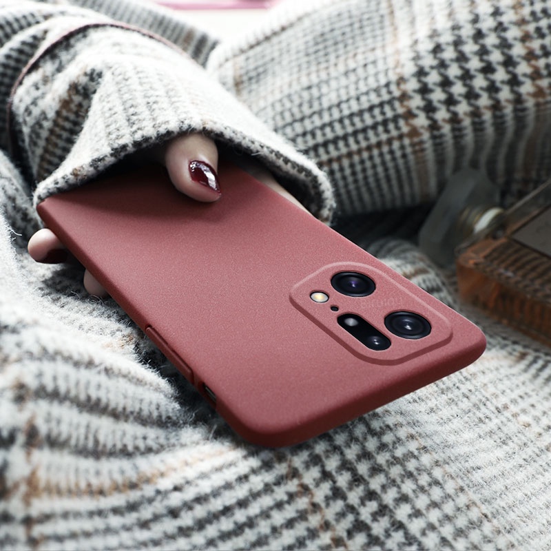 Soft Case Oppo Find X5 Pro Slim Matte Silicon Sandstone