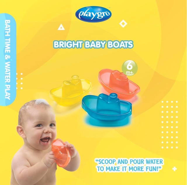 Playgro Bright Baby Boats - Mainan Bayi