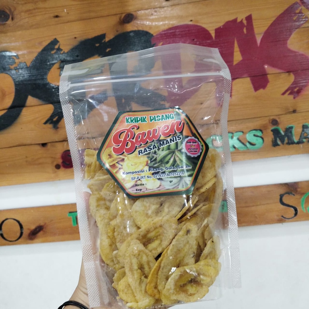 

KERIPIK PISANG BAWEN 175 GRAM ENAK GURIH OLEH OLEH ASLI SOLO