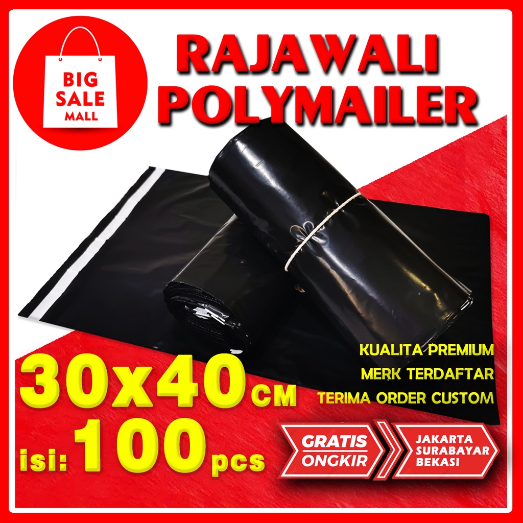 Kantong Plastik Packing Polymailer 30x40CM isi 100pcs Warna Plastik Packing Online Shop Perekat lem Tebal