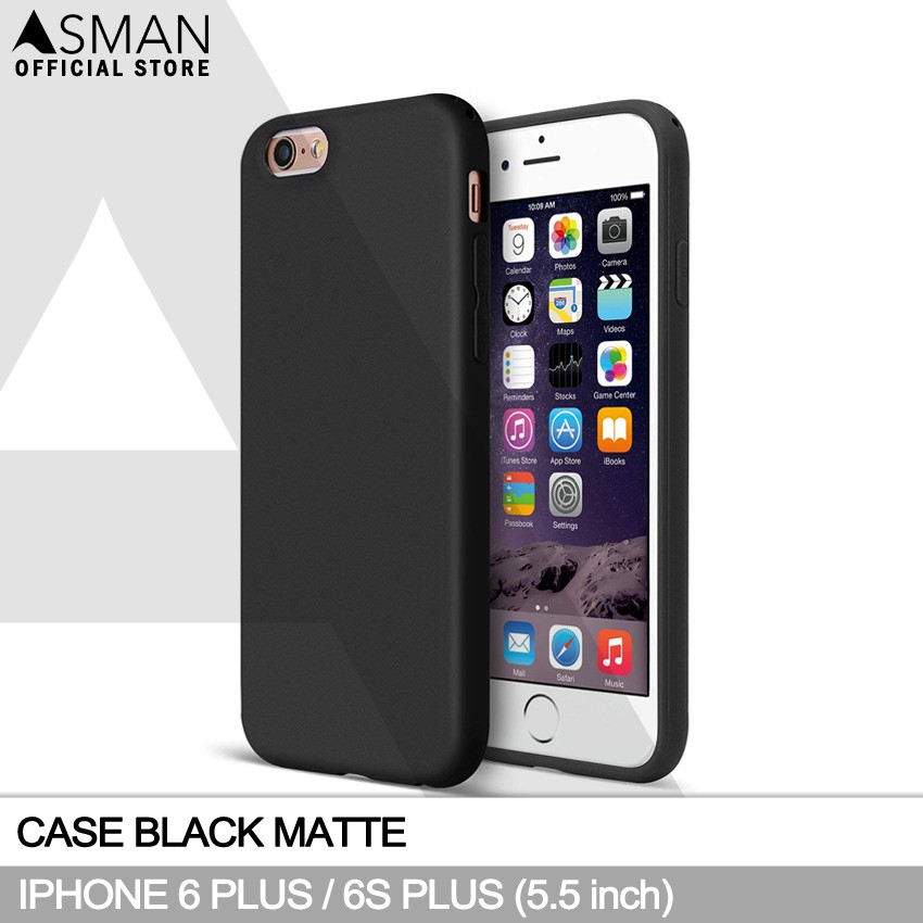 Ultraslim iPhone 6 Plus (5.5&quot;) | Soft Case Black Matte - Hitam