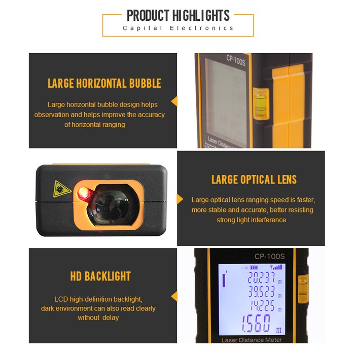 100m laser distance meter / meteran laser / rangefinder / 100 meter