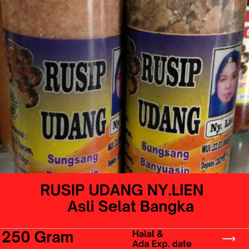 

RUSIP UDANG NY LIEN ASLI SELAT BANGKA ( SUNGSANG ) 250 GRAM