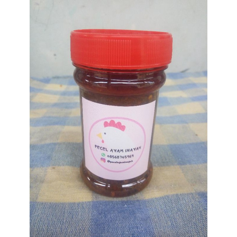 

Pecel Ayam Inayah - Sambal hitam / Sambel Ireng / sambel bebek 150gr