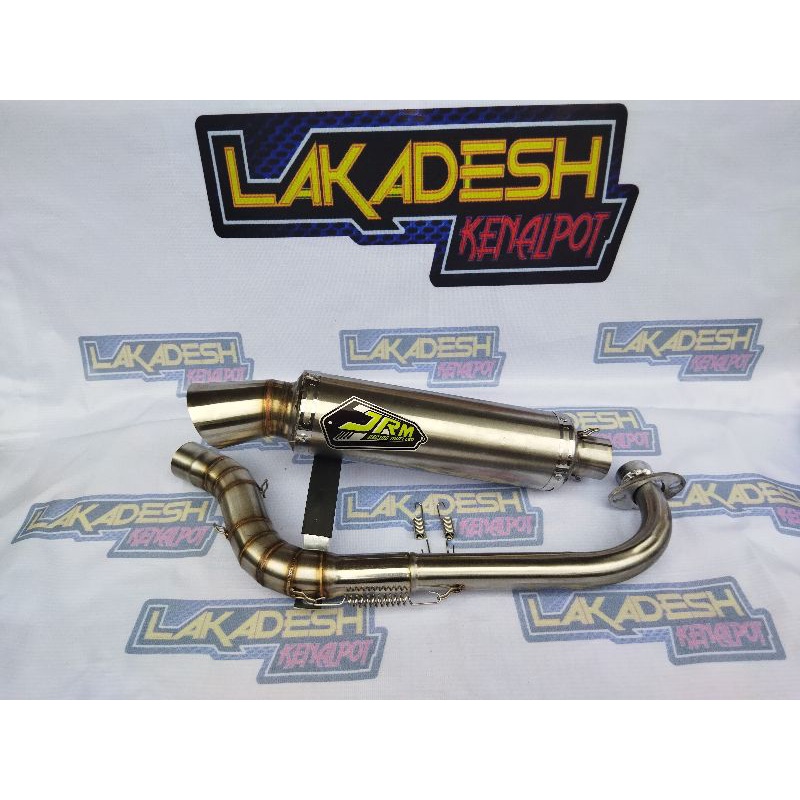 KNALPOT JRM (INLET 38/50) BEAT MIO VARIO AEROX SCOOPY NMAX PCX ADV LEXI GENIO FREEGO XRIDE SPACY DLL