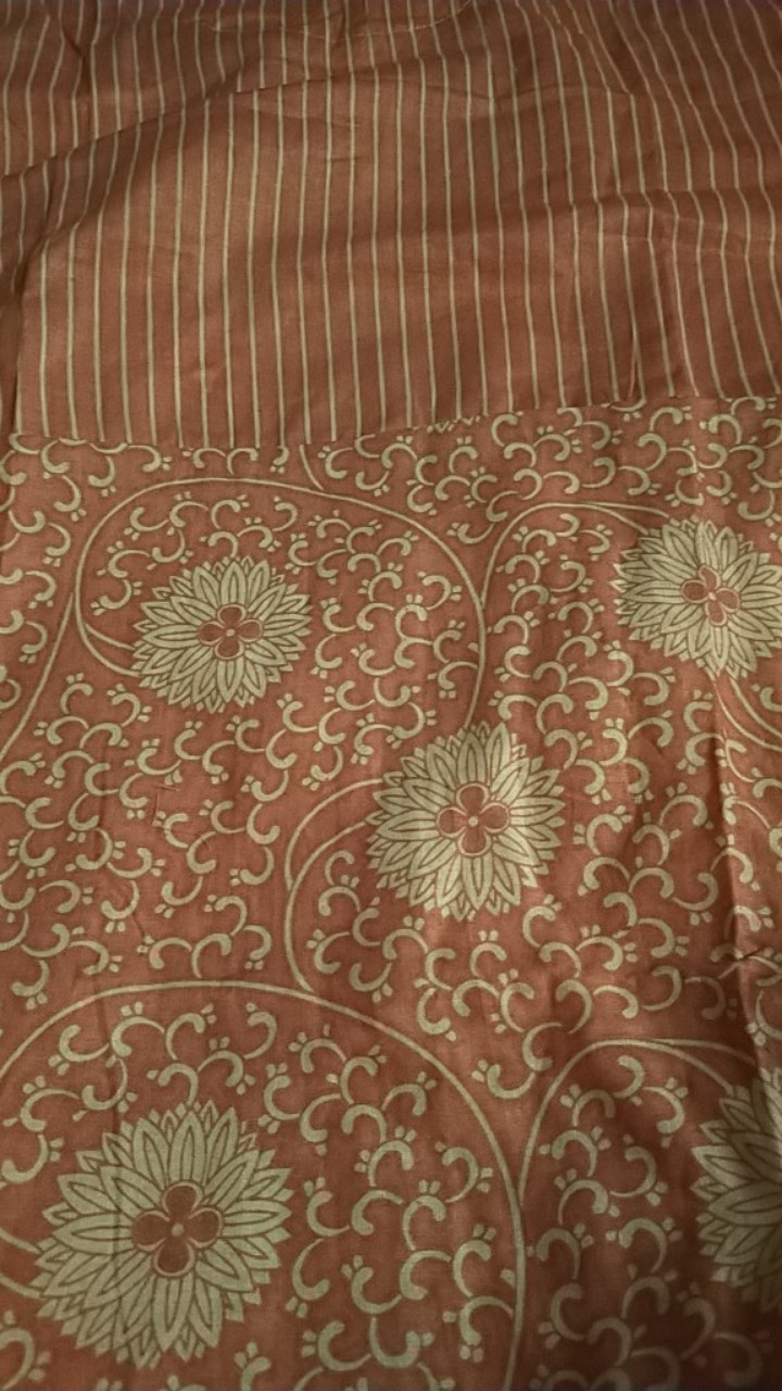 Tunik Soft Bunga Salur Tunic Batik Cantik Warna Pastel Seragam Kantor Kerja Katun Halus Keren Lucu