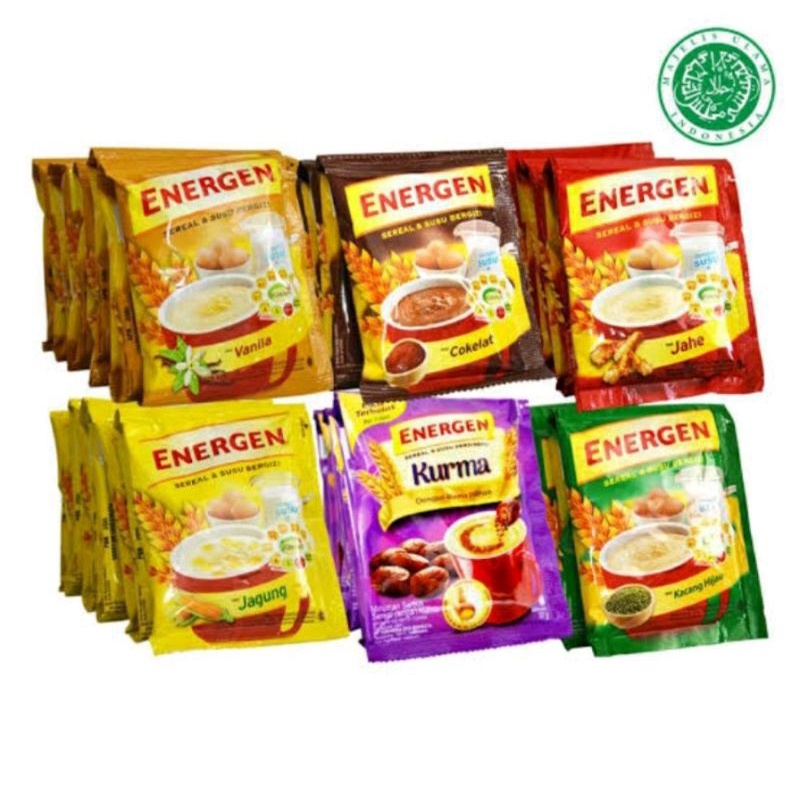 

Energen 1 Renteng isi 10 pcs KEMASAN BARU ISI LEBIH BANYAK