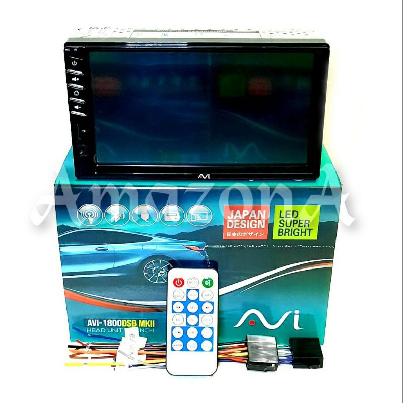 Head Unit Double Din MP5 AVI-1800DSA MKII 7” Deckless