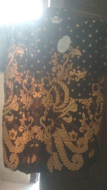 Couple Gamis Sogan Tarantula 2518 Sarimbit Monokrom Gamis Batik Klok