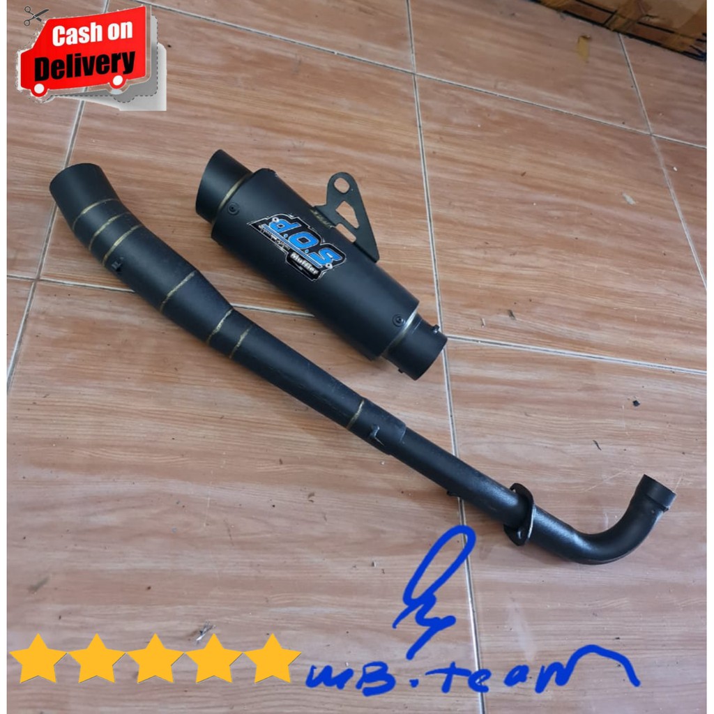 KNALPOT RACING VEGA ZR - VEGA R DOZ BLACK DOV