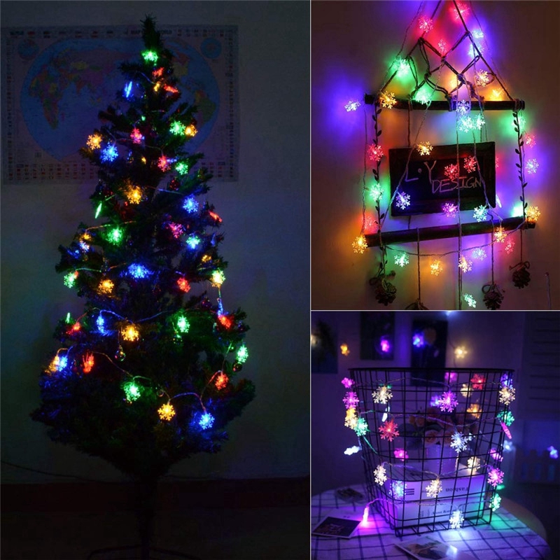 Lampu Tumblr 20 LED Bentuk Bintang/Snowflake Panjang 2.5/3.0m Tenaga USB/Baterai Tahan Air, Outdoor