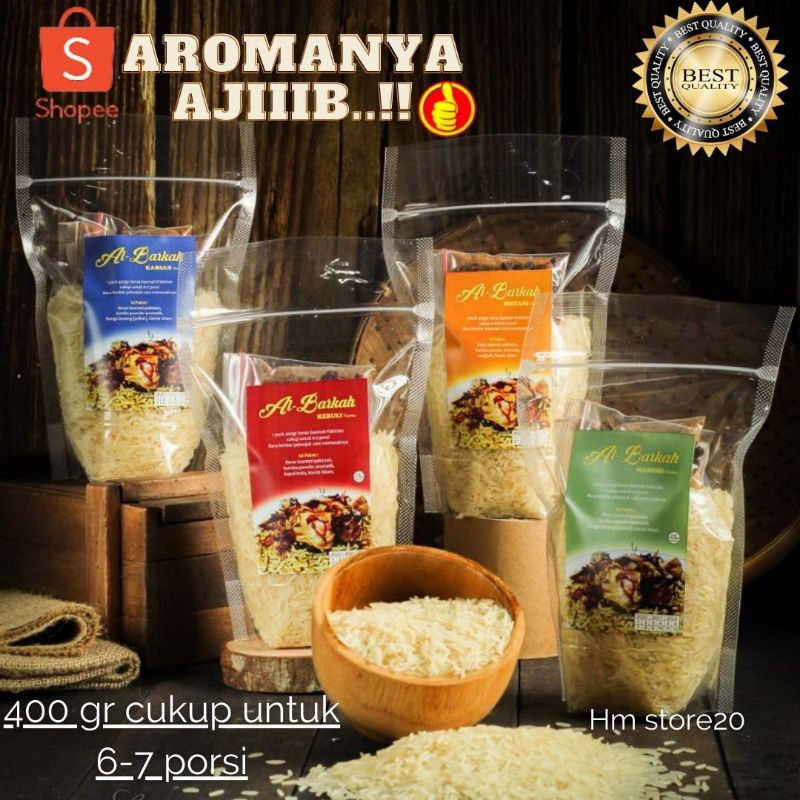

Beras basmati dan bumbu instan kebuli mandhi kabsah briyani siap saji Al-Barkah