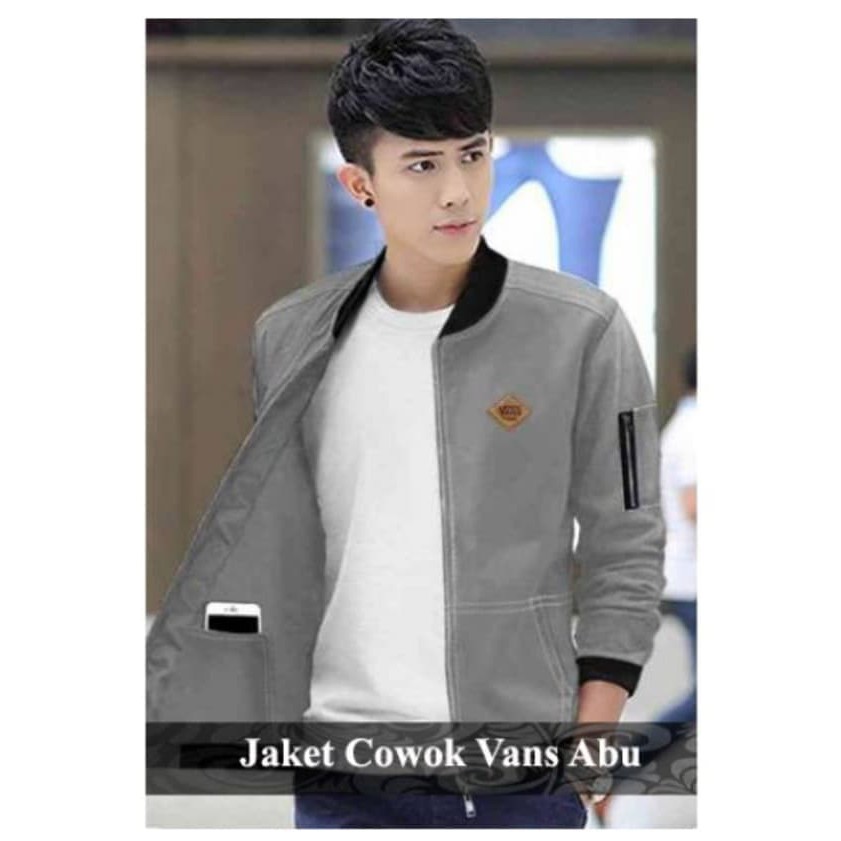 Jaket Pria Keren Kekinian Jket Cowok Fashion Berkerah Bomber Premium Vanse
