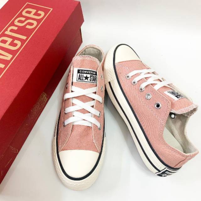  SEPATU  CONVERSE  CLASSIC PENDEK PINK MUDA 70 s MADE  IN 