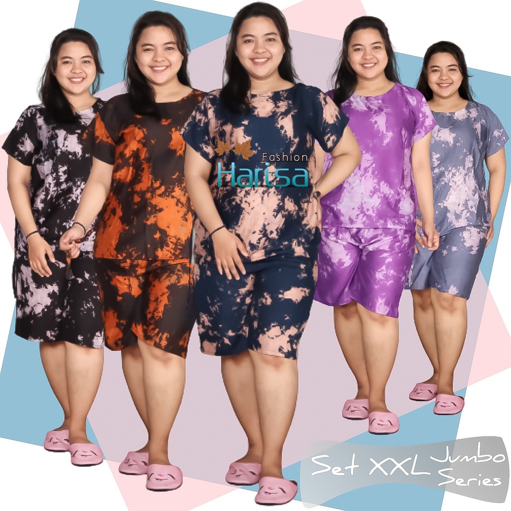 Babydoll Jumbo Tiedye Pendek XXL Rayon Super 03