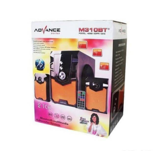 Advance Speaker Aktif  Multimedia 2.1 Bluetooth Subwoofer M310BT