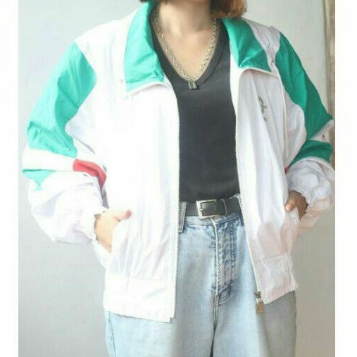 PRINTSTAR BLACK & GOLDWIN WHITE RETRO JAKET