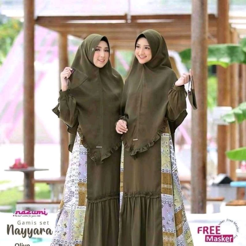 Gamis set Jilbab Nazumi
