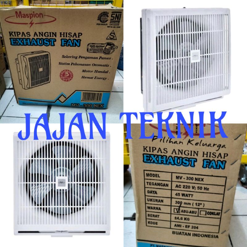 Maspion MV-300NEX Exhaust Fan Wall / Hexos Dinding