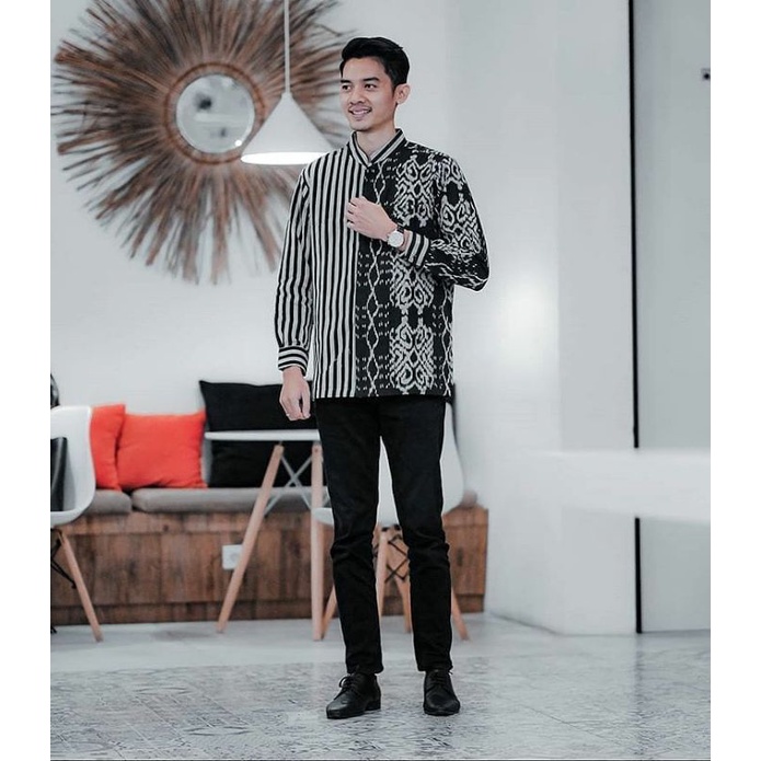 kemeja tenun - kemeja tenun casual - kemeja tunik - kemeja